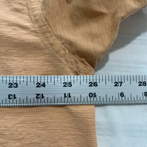 Coconut Bobs Mens Button Up Silk Shirt Size XL Orange Short Sleeve Cruise Beach - Picture 10 of 12